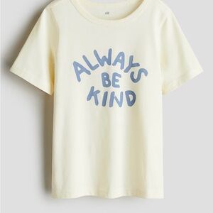 H&M Kids Light Yellow Tee - Always Be Kind